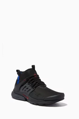 Buy Nike Black Nike Air Presto Mid Utility Sneakers in Textile For
