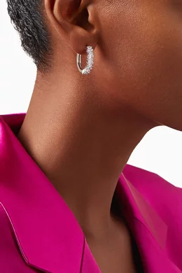 Kenneth jay lane cz hoop earrings hotsell