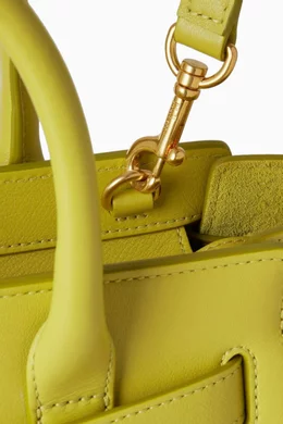 Buy Mulberry Green Mini Zip Bayswater Bag in Silky Calf Leather