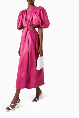 white christmas dresses Rent Aje Wave Cutout Ring Midi Dress