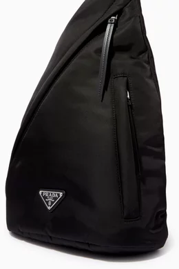 Buy Prada Black One Shoulder Backpack in Re Nylon and Leather For Men Online Ounass Saudi