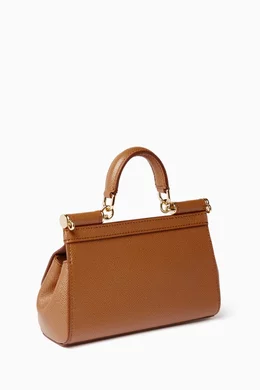 Small dauphine leather sicily bag hot sale