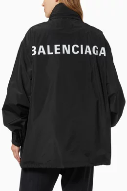 Balenciaga logo raincoat outlet