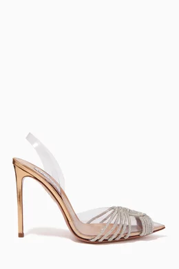 Gold aquazzura heels on sale