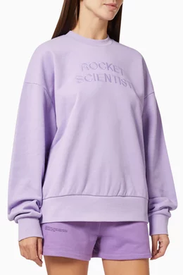 Buy PANGAIA Purple Lightweight Rocket Scientist Sweatshirt For