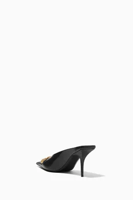 【BALENCIAGA】スクエアナイフBB パイソン風レザーミュール BALENCIAGA】スクエアナイフBB パイソン風レザーミュール Square