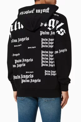 Palm angels multi logo hoodie best sale