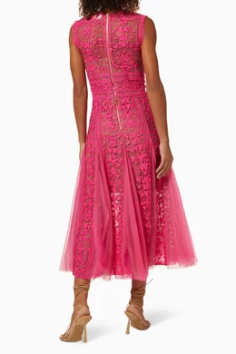 megan lace midi dress Megan Rose Lace Midi Dress Green | Evening Dresses