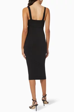 Buy Good American Black 90s Tank Dress in Stretch Jersey For Women Online