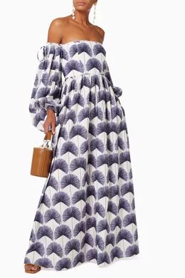 Buy Agua by Agua Bendita Blue Alheli Dress in Cotton For Women Online |  Ounass Saudi