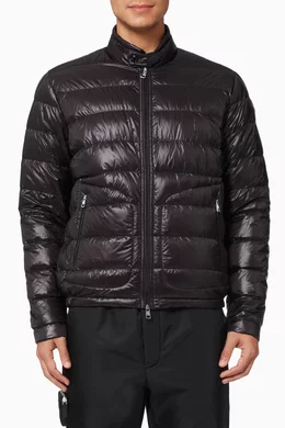 Buy Moncler Black Acorus Jacket in Longue Saison Nylon For Men Online Ounass Saudi