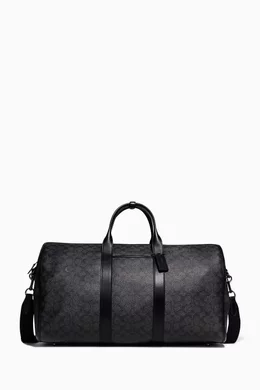 Buy Coach Black Gotham Duffle Bag in Signature Canvas For Men Online Ounass Saudi