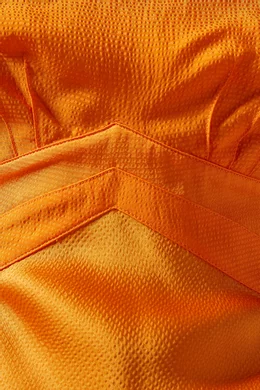 ted baker lysette tie detail satin tea dress Buy Ted Baker Orange Lysette Tie Detail Satin Tea Dress in Viscose For  Women Online