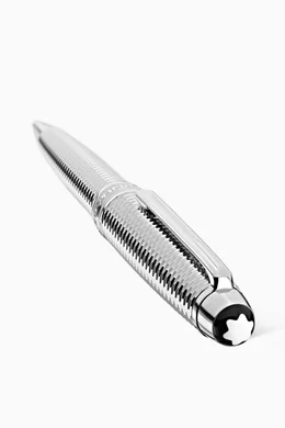 Buy Montblanc Silver Meisterstuck Geometry Solitaire Midsize Ballpoint Pen For UNISEX Online Ounass Saudi