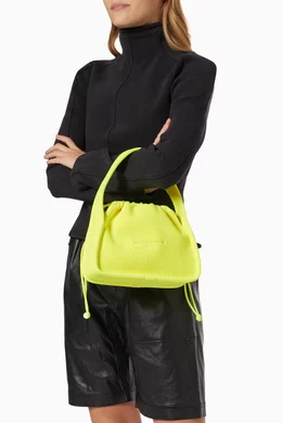 【関税込み】Alexander Wang イエロー スモール Ryan バッグ Buy Alexander Wang Yellow Small Ryan Bag in Rib Knit For