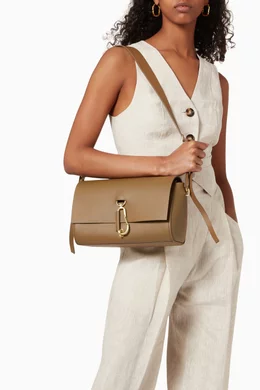 Buy ZAC Zac Posen Brown Belay Shoulder Bag in Leather For Women Online Ounass Saudi