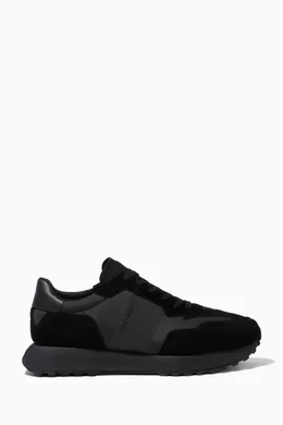 Buy Calvin Klein Black Sneakers in Suede Nylon For Men Online Ounass Saudi