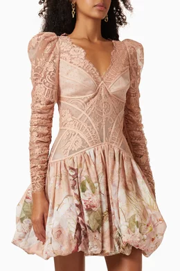 white lace insert maxi dress Elora White Lace Maxi Dress - US 14 main image 0