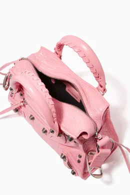 Buy Balenciaga Pink Neo Cagole XS Shoulder Bag in Arena