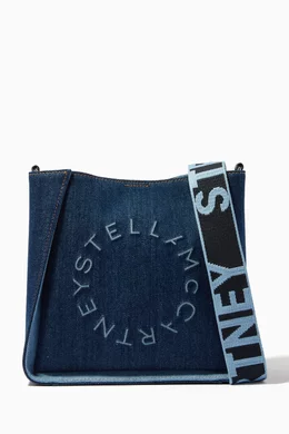 Buy Stella McCartney Blue Stella Logo Shoulder Bag in Eco Denim For Women Online Ounass Saudi