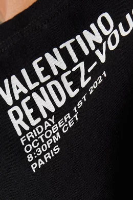 Buy Valentino Garavani Black Isa Stoppi Archive Graphic Printed T