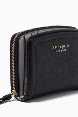 Buy Kate Spade New York Black Knott Small Compact Wallet in