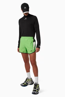 Balenciaga runners with shorts top