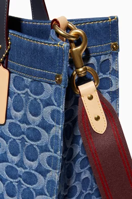 Buy Coach Blue Field Tote Bag in Signature Denim For Women Online Ounass Saudi