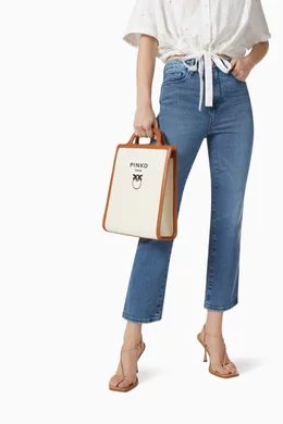 Buy PINKO White Logo Shopping Bag For Women Online Ounass Saudi