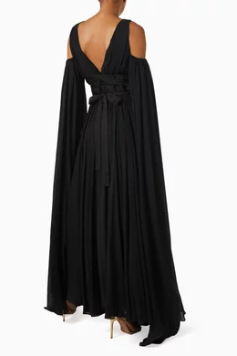 pinko pleated maxi dress PINKO 'Zigolo' Dress 38 Green