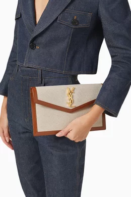 Ysl uptown pouch canvas new arrivals
