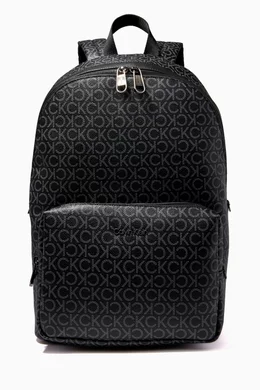 Buy Calvin Klein Black CK Must Mono Backpack in Recycled Fabric For Men Online Ounass Saudi