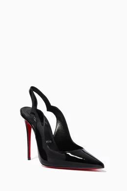 Buy Christian Louboutin Black Hot Chick Sling Pumps in Patent Leather For Women Online Ounass Saudi