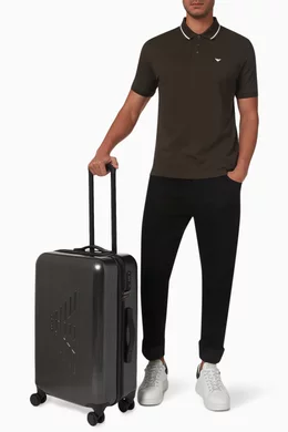 Buy Emporio Armani Grey Small Trolley Bag in ABS For Men Online Ounass Saudi
