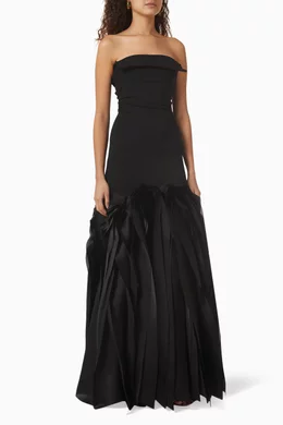 maria lucia hohan black dress Maria Lucia Hohan Fatma Gown in Black