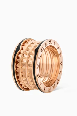 Buy BVLGARI Rose Gold Rock Ring in 18kt Rose Gold For
