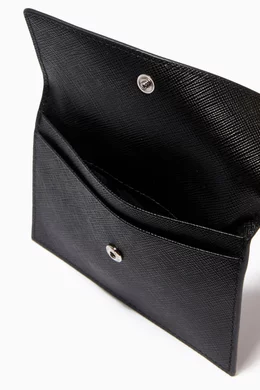 Prada logo document holder best sale