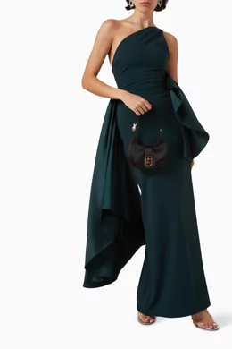 ワンピース SOLACE LONDON Morgan Maxi Dress\nWoven Crepe SOLACE LONDON Morgan draped crepe maxi dress | Harvey Nichols