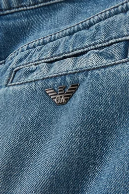 パンツ 00s ARMANI JEANS eagle logo denims Buy Emporio Armani Blue Metal Eagle Logo Jeans in Denim For Girls