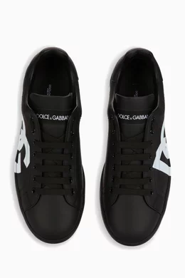 Dolce and gabbana logo print sneakers on sale