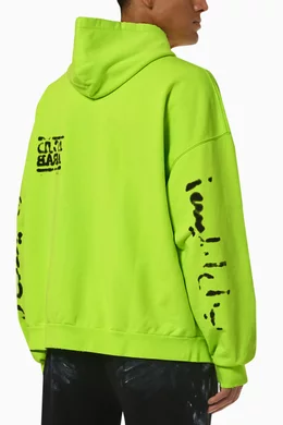 Buy Balenciaga Green Balenciaga Music Acid Arab Merch Zip Hoodie