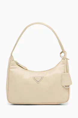 Buy Prada Neutral Re-Edition 2000 Mini Bag in Re-Nylon For Women