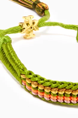 Buy Tory Burch Green Woven Friendship Bracelet in Silk For Women Online Ounass Saudi