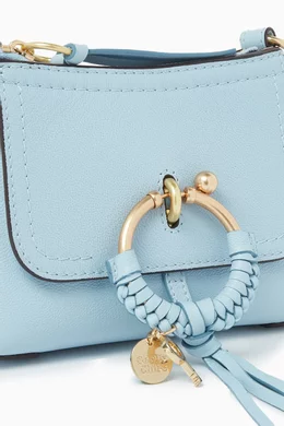 Buy See By Chloé Blue Mini Joan Crossbody Bag in Grained Calfskin