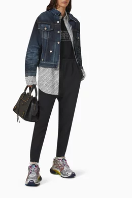 Balenciaga swing leather jacket outlet