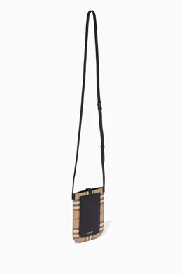 【BURBERRY】ANNE PHONE CROSSBODY BAG Burberry Anne Phone Case Crossbody Bag Printed Canvas and