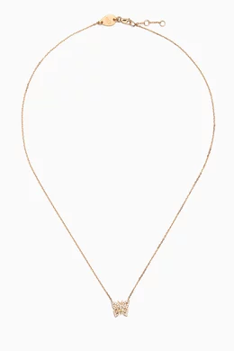 Buy Aquae Jewels Yellow Butterfly Diamond Necklace in 18kt Yellow