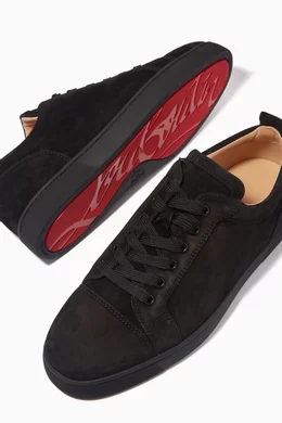 Buy Christian Louboutin Black Louis Junior Sneakers in Veau Velours For Men Online Ounass Saudi