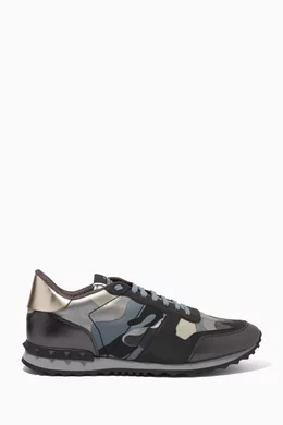 Valentino metallic camo rockrunner sneaker shop