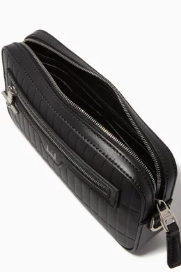 Buy Dunhill Black Rollagas West End Crossbody Bag in Grained Leather For Men Online Ounass Saudi
